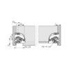 Underfloor guide full extension Dynapro liquid soft-close, 40/70 kg - UFLRGUID-DYNAP-70-FP-LIQU-SOFTCLOSE-500