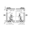 2D snap-on coupling and adapter - AY-COUPLING-GUID-KIT-2D-DYNAP