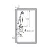 Flap lift fitting Kinvaro T-105 - FLPHOLD-KIT-SK-RIGHT-(NI)-105DGR
