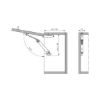Flap lift fitting Kinvaro T-105 - FLPHOLD-KIT-SK-RIGHT-(NI)-105DGR