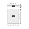 Frame DWD XP H95 - FRMSYS-WHITE-DRWRSD-H95MM-NL500MM