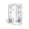 Bracket set for variable wooden rear wall  DWD XP - RAILING HOLDER FOR VARIABLE WOODEN LEFT