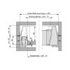 Panel profile for internal drawer  - AY-SCREENPRFL-TWL-WHITE-H95-L1077