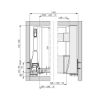 Panel profile for internal drawer  - AY-SCREENPRFL-TWL-WHITE-H95-L1077