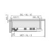 Underfloor guide full extension Dynamoov Tipmatic 30 kg - UFLRGUID-DYNAM-30-FE-TIPMATIC-400
