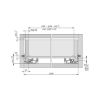 Underfloor guide full extension Dynamoov Tipmatic 30 kg - UFLRGUID-DYNAM-30-FE-TIPMATIC-500