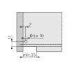 Underfloor guide full extension Dynamoov Tipmatic 30 kg - UFLRGUID-DYNAM-30-FE-TIPMATIC-500