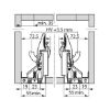 Full extension underfloor guide Dynamoov liquid soft-close - UFLRGUID-DYNAM-30-FP-LIQU-SOFTCLOSE-300