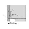 Full extension underfloor guide Dynamoov liquid soft-close - UFLRGUID-DYNAM-30-FP-LIQU-SOFTCLOSE-350
