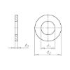 Washer with large outside diameter - WSH-DIN9021-A2-D4,3