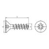 W&Uuml;PLAST&lt;SUP&gt;&reg; &lt;/SUP&gt;countersunk head screw with Z Phillips head - SCR-CS-W1413-Z2-10.9-(P3R)-5X20
