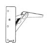Flap lift fitting, Kinvaro T 57 - FLPLFTFITT-SPRING240N-(NI)-RIGHT