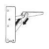Flap lift fitting, Kinvaro T 57 - FLPLFTFITT-SPRING240N-(NI)-RIGHT