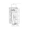 Flap lift fitting, Kinvaro T 57 - FLPLFTFITT-SPRING240N-(NI)-LEFT