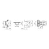Furniture hinge cup OBS 6 - HNGE-POT-SCRON-ZD-(NI)-45/9,5MM