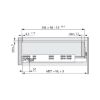 Underfloor guide full extension Dynapro Tipmatic 40 kg - UFLRGUID-DYNAP-40-FP-TIPMATIC-250