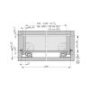 Underfloor guide full extension Dynapro Tipmatic 40 kg - UFLRGUID-DYNAP-40-FP-TIPMATIC-250