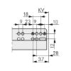 Underfloor guide full extension Dynapro Tipmatic 40 kg - UFLRGUID-DYNAP-40-FP-TIPMATIC-250