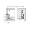 Fully extending Nova Pro soft-close, Liquid - EXTR-FP-NOVAPRO-TMSC-40KG-NL300