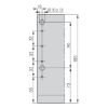 Frame Nova Pro Scala Crystal Plus H186 - FRMSYS-NP-SCALA-CP-ICE-H186-NL500