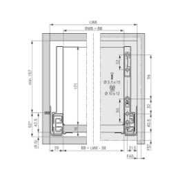 Frame Nova Pro Scala H186 - FRMSYS-NP-SCALA-ICE-H186-NL300