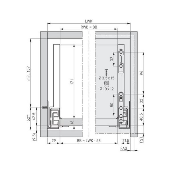 Frame Nova Pro Scala H186 - FRMSYS-NP-SCALA-ICE-H186-NL300