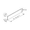 Acrylic glass set Variowing  - AY-DUOWING-WHITE-NL650MM