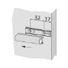 Adapter plate  - AY-LINEAR-ADAPTER-HNGE-TIPMATIC-SOFTCLOS