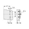 Mounting base, cross, pre-assembled  - MNTPLT-NEX-ST-SCRON-SPRDRDWL-2MM