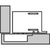 Tiomos H hinge 105&deg; - HNGE-SET-TIOMOS-H-TS-NP