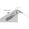 Tiomos H hinge 105&deg; - HNGE-SET-TIOMOS-H-TS-NP