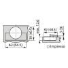 TIOMOS Impresso 95 concealed hinge - HNGE-TT-IMPRESS-95-GB-BP-C03