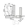 TIOMOS Impresso 160 concealed hinge - HNGE-TT-IMPRESSO-160-GB-BP-C03