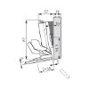Hinge Tiomos M0 Click-on 125 - HNGE-TS-CLICKON-125-32-M0