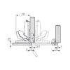 TIOMOS Mirro 125 mirror and glass door hinge - HNGE-TS-CLICKON-MIRRO-125