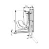 TIOMOS Mirro 125 mirror and glass door hinge - HNGE-TS-CLICKON-MIRRO-125