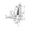 TIOMOS Mirro 125 mirror and glass door hinge - HNGE-TS-CLICKON-MIRRO-125