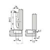 Concealed hinge TIOMOS click-on 95 - HNGE-TS-CLICKON-95-H-BP-C00