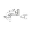 Concealed hinge, TIOMOS click-on 110/90 A - HNGE-TS-CLICKON-110-90-H-BB-OVRLY