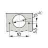 Concealed hinge, TIOMOS click-on 110/90 A - HNGE-TS-CLICKON-110-90-H-BB-OVRLY