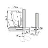 TIOMOS Impresso 160 concealed hinge - HNGE-TS-IMPRESSO-160-HS-BP-C95