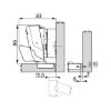 TIOMOS Impresso 160 concealed hinge - HNGE-TS-IMPRESSO-160-HS-BP-C00