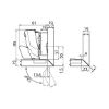 TIOMOS Impresso 160 concealed hinge - HNGE-TS-IMPRESSO-160-HS-BP-C00