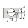Concealed cabinet hinge, TIOMOS Impresso 110/90 E - HNGE-TS-IMPRESSO-110-90-HS-BB-INRT