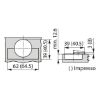 Concealed cabinet hinge, TIOMOS Impresso 110/90 E - HNGE-TS-IMPRESSO-110-90-HS-BB-INRT