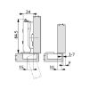 Concealed hinge, TIOMOS Impresso 110 - HNGE-TS-IMPRESS-110-HS-BP-C03