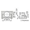 Concealed hinge, TIOMOS Impresso 110 - HNGE-TS-IMPRESS-110-HS-BP-C00