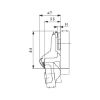Concealed hinge, Nexis click-on 90 - HNGE-NEXCLON-SCREWON-INRT-(NI)-90DGR I