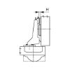 Concealed hinge, Nexis click-on 90 - HNGE-NEXCLON-SCRON-MID-(NI)-90DGR