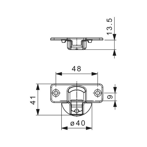 WÜRTH Malta Online Shop-Concealed hinge, Nexis click-on 90